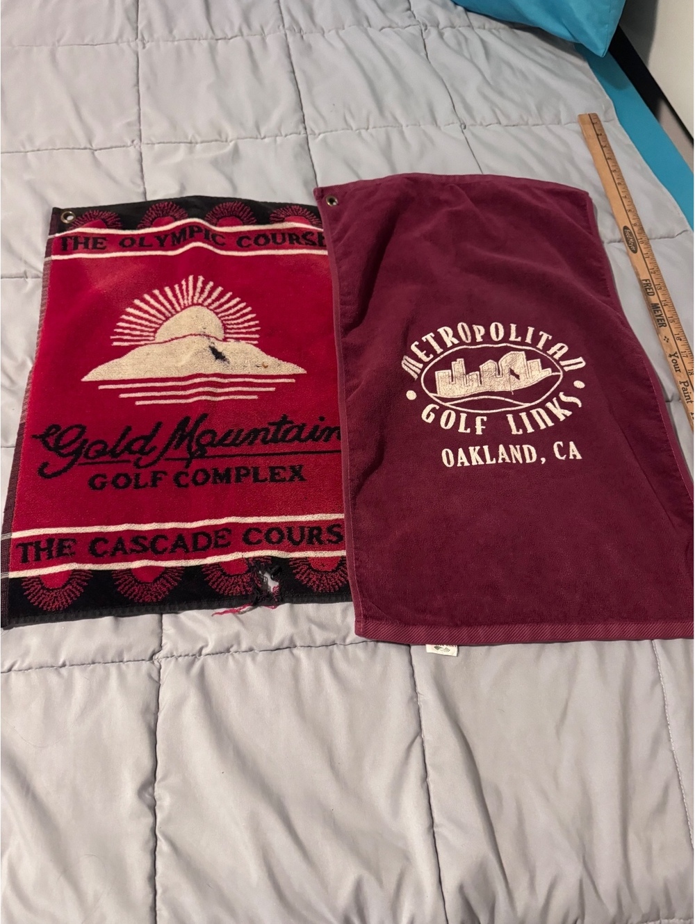 Gold Mountain Golf Complex Towel Olympic Cascade Courses Bremerton WA Vintage